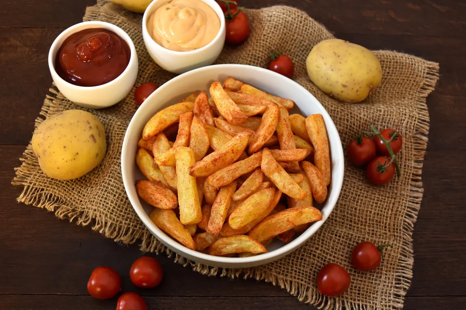 Knusprige Pommes aus der Heißluftfritteuse-Rezept-ballesworld