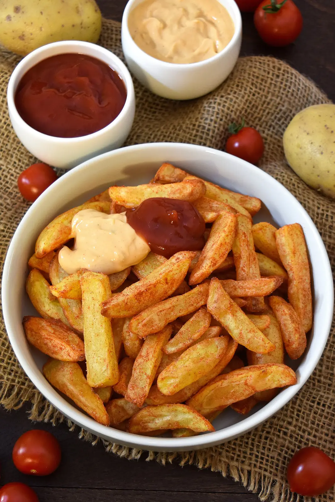 Knusprige Pommes aus der Heißluftfritteuse-Snack-ballesworld