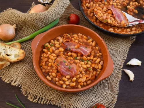 bohnen mit speck und bacon im airfryer bei 200 grad