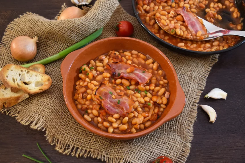 bohnen mit speck und bacon im airfryer bei 200 grad