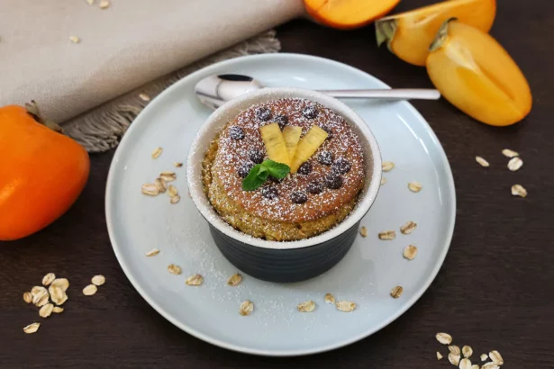 Kaki-Hafer Törtchen aus der Heißluftfritteuse-Rezept-ballesworld