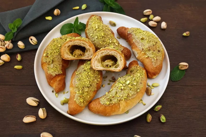 Pistazien Croissants aus der Heißluftfritteuse-Rezept-ballesworld