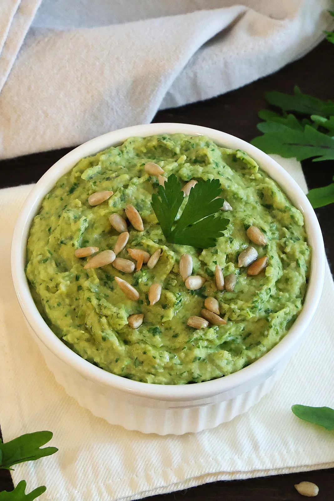 Kichererbsen Aufstrich mit Kräutern-Vegan-ballesworld