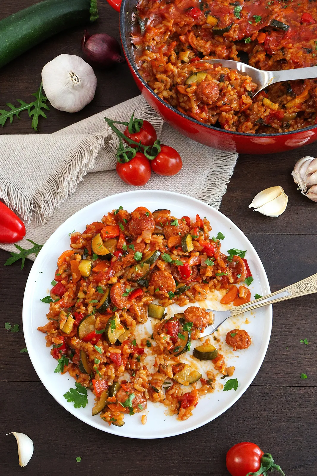Mediterraner Ofenreis mit Chorizo-Reispfanne-ballesworld