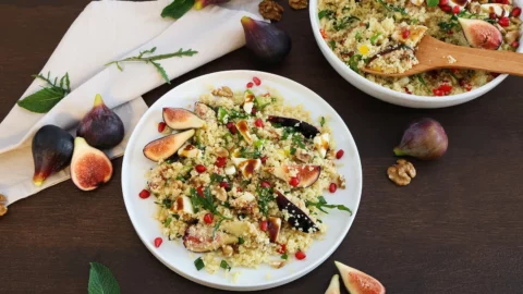 Couscous Salat mit Feigen und Mozzarella-Rezept-ballesworld