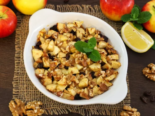 Apfel Rosinen Dessert aus der Heißluftfritteuse-Rezept-ballesworld