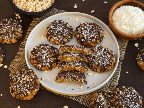 Banane-Ananas-Kekse mit Haferflocken und Kokos-Rezept-ballesworld