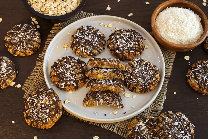 Banane-Ananas-Kekse mit Haferflocken und Kokos-Rezept-ballesworld