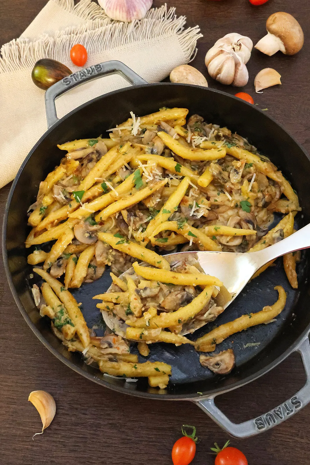 Cremige Schupfnudeln mit Champignons-Hauptgericht-ballesworld