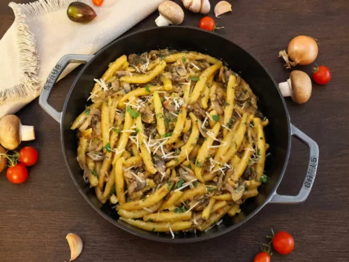 Cremige Schupfnudeln mit Champignons-Rezept-ballesworld