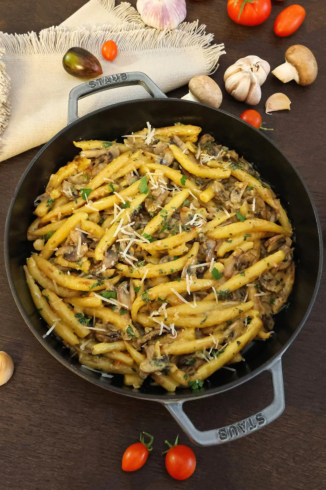 Cremige Schupfnudeln mit Champignons-Vegetarisch-ballesworld