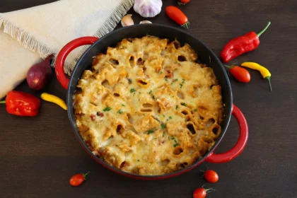 Mediterraner Salsiccia-Nudel-Auflauf-Rezept-ballesworld