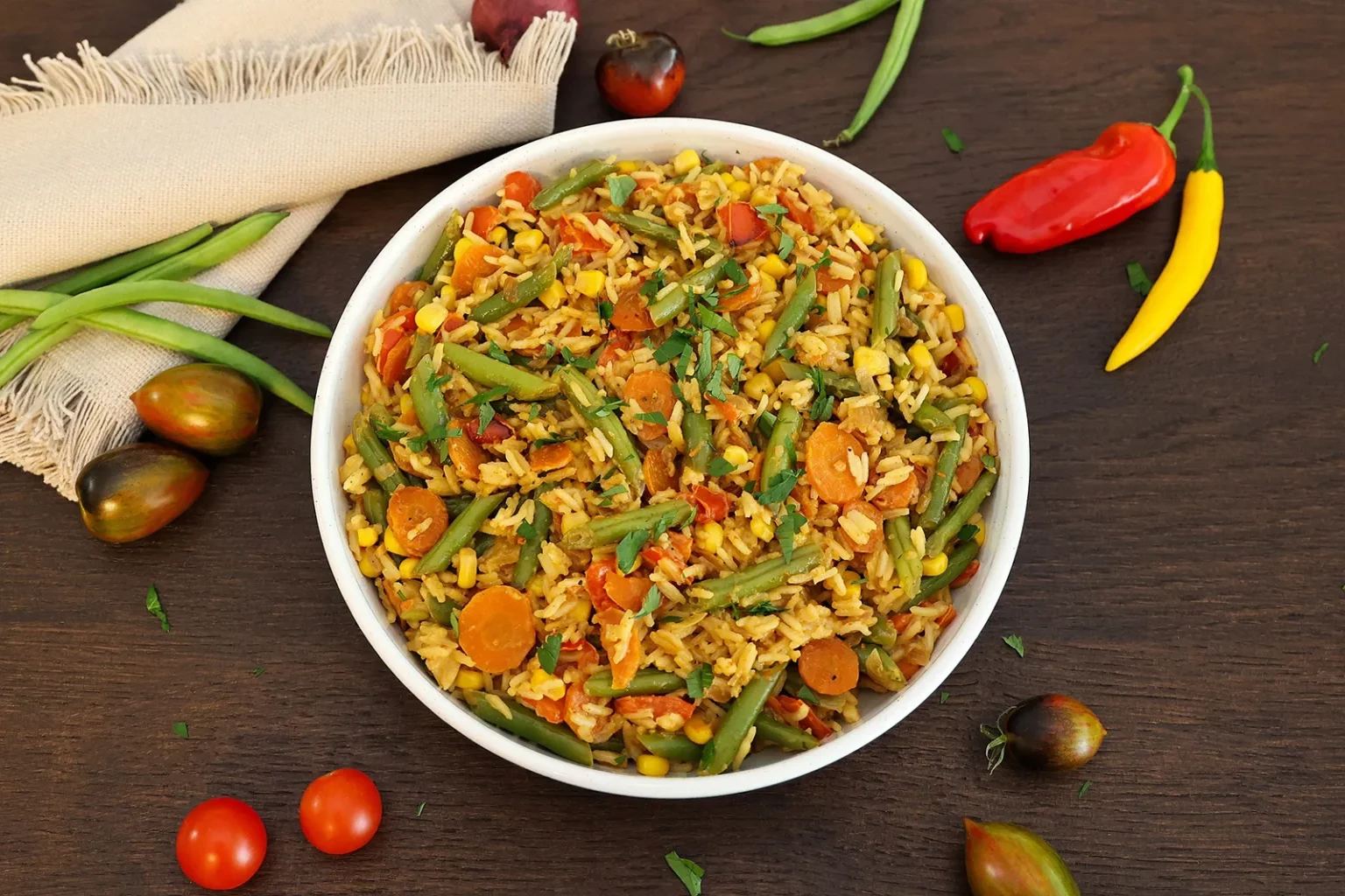 Cremige Gemüse-Reispfanne-Rezept-ballesworld