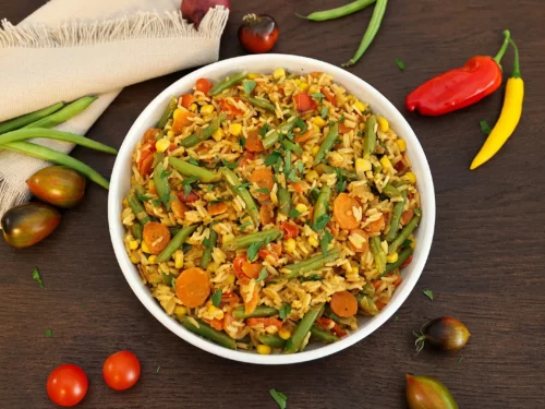 Cremige Gemüse-Reispfanne-Rezept-ballesworld