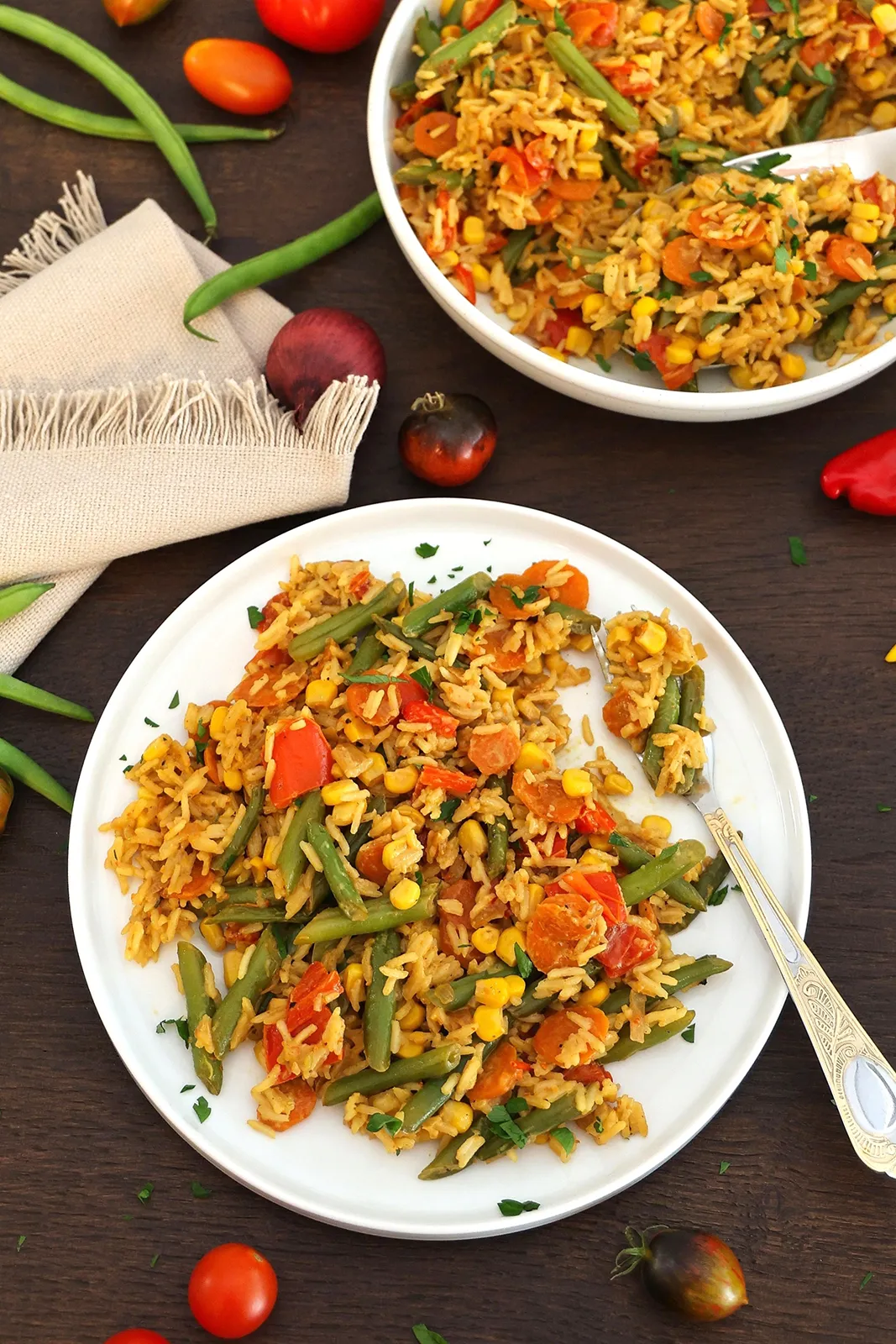 Cremige Gemüse-Reispfanne-Vegetarisch-ballesworld